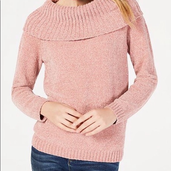 INC | chenille cowl-neck sweater - Picture 2 of 5